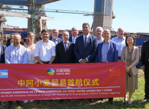 Hito en el mercado de granos: Argentina concretó primer embarque de trigo a China