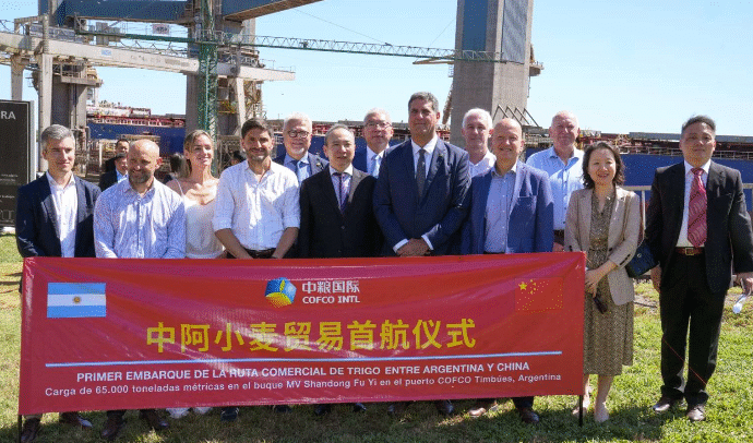 Hito en el mercado de granos: Argentina concretó primer embarque de trigo a China